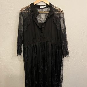 Black Lace Dress Sz XL